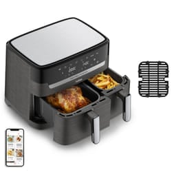 Tefal Dual Easy Fry & Grill EY905B Double 8.3 L Stand-alone 2700 W Hot air fryer Grey