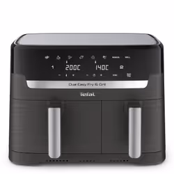 Tefal Dual Easy Fry & Grill EY905B Double 8.3 L Stand-alone 2700 W Hot air fryer Grey