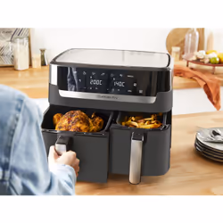 Tefal Dual Easy Fry & Grill EY905B Double 8.3 L Stand-alone 2700 W Hot air fryer Grey - Additional view 5