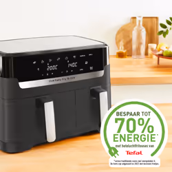 Tefal Dual Easy Fry & Grill EY905B Double 8.3 L Stand-alone 2700 W Hot air fryer Grey - Additional view 8