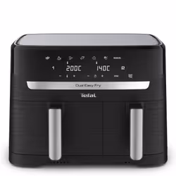 Tefal Dual Easy Fry & Grill EY9018 Double 8.3 L Stand-alone Hot air fryer Black