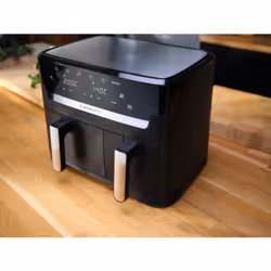 Tefal Dual Easy Fry & Grill EY9018 Double 8.3 L Stand-alone Hot air fryer Black