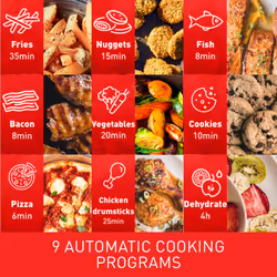 Tefal Easy Fry Pizza, XL Surface, Large Air Fryer, Spacious Basket, Up To 1 Kg of Fries, Compact Design, Extra-Crisp Technology, Viewing Window,