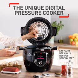 Tefal Cook4me+ CY851840 Digital Multi Pressure Cooker – 6L / Black & Stainless Steel