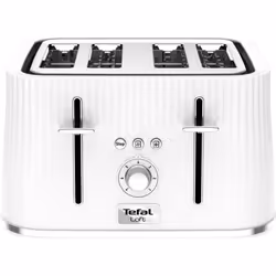 TEFAL Loft TT60140 4-Slice Toaster - Pure White, White