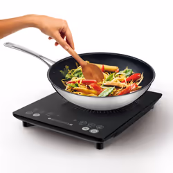 Tefal IH210840, Black, Zoneless induction hob, Ceramic, 1 zone(s), Large, Central