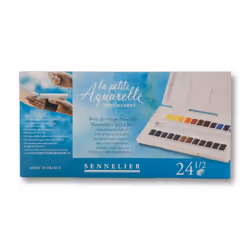 Sennelier  La Petite Aquarelle Watercolor Sets  24-Color Half Pan Set  Multicolor