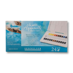 Sennelier  La Petite Aquarelle Watercolor Sets  24-Color Half Pan Set  Multicolor