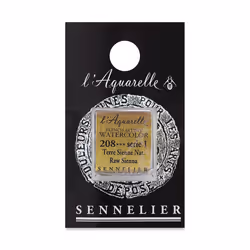 Sennelier French Artists' Watercolor Half Pan Raw Sienna S1