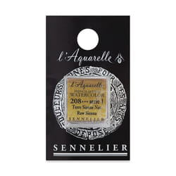 Sennelier French Artists' Watercolor  Half Pan  Raw Sienna S1