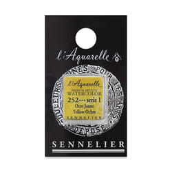 Sennelier French Artists' Watercolor  Half Pan  Yellow Ochre S1