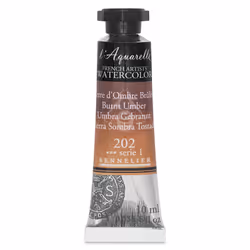 Sennelier l'Aquarelle Watercolor Tubes 10ml - Burnt Umber 10ml Tube