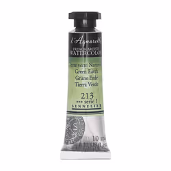 Sennelier l'Aquarelle Watercolor Tubes 10ml - Green Earth 10ml Tube