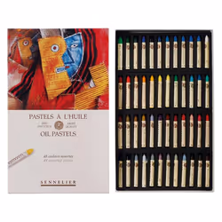 Sennelier Cardboard Oil Pastel Set 48 Count Pack of 1 Multicolor