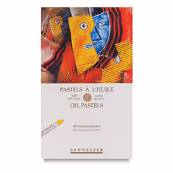 Sennelier Cardboard Oil Pastel Set  48 Count Pack of 1  Multicolor