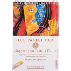 Sennelier Oil Color Pastel Pad  6.25"" x 9.5""  White  1 Count (Pack o