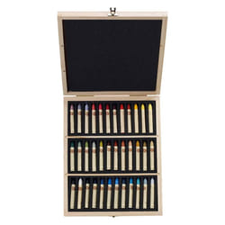 Sennelier Wooden Box Oil Pastel Set  36 Count Pack of 1  Multicolor