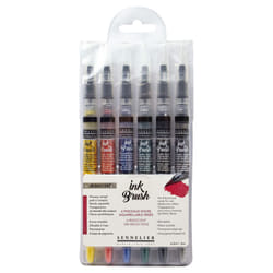 SENNELIER Ink Brush Pen  Set of 6  Iridescent