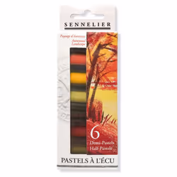Sennelier Extra-Soft Half Pastel 6 Stick Set Set of 6 Autumn