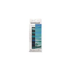 Sennelier Extra-Soft Half Pastel 6 Stick Set  Set of 6  Emerald Sea