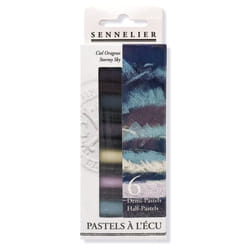 Sennelier Extra-Soft Half Pastel 6 Stick Set  6 Count Pack of 1  Stormy Sky