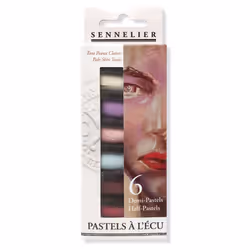 Sennelier Extra-Soft Half Pastel 6 Stick Set Set of 6 Portrait Light Tones