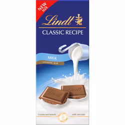 LINDT Classic Recipe Sharing Bar - Milk 190g (Pack of 13)