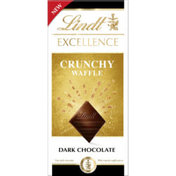 Lindt Excellence Dark Crunchy Waffle Bar 100G