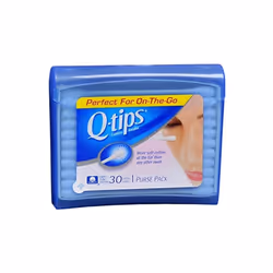 Q-tips, Cotton Swabs, On-The-Go, 30 Swabs
