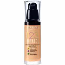 Bourjois 123 Perfect, Pump bottle, liquid, Universal, Protection, Shine, Beige, Dark Beige