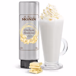 White Chocolate Sauce 500ml for Frappes, Desserts, Cocktails, Hot Chocolates and Garnishes. Vegetarian, Nut-Free, Gluten-Free. 100% Natural Flavour.