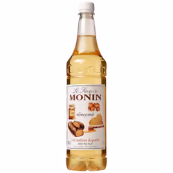 Monin Honeycomb Syrup 1 Litre Bottle - Honeycomb Syrup Flavouring for Cocktails