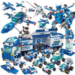 1000PCS Tank Building Blocks 8in1 Military Heavy Tank Model Building Block Army Toys for Boy - SWAT Police-700Pcs