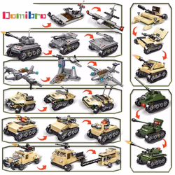 1000PCS Tank Building Blocks 8in1 Military Heavy Tank Model Building Block Army Toys for Boy - Robocop-785Pcs