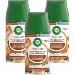 3 x Air Wick Freshmatic Automatic Spray Refill 250ml - Vanilla Flower & Caramel Delight