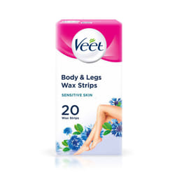 Veet Ready To Use Wax Strips for Sensitive Skin - 20 Wax Strips