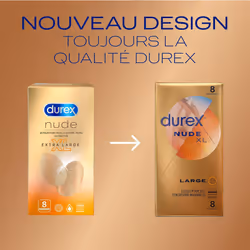 Nude XL Extra Thin and Extra Large Condoms - 8 Condoms