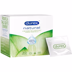 Natural â 30 Fine and Lubricated Water Based Condoms