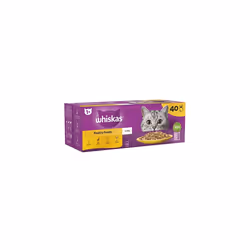Whiskas 1+ Adult Poultry Selection in Jelly 40 Pouches, (40 x 85 g) - Additional view 11
