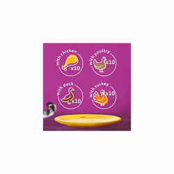 Whiskas 1+ Adult Poultry Selection in Jelly 40 Pouches, (40 x 85 g)