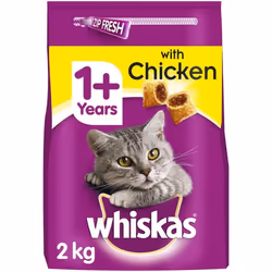 Whiskas 1+ Complete Dry Cat Food with Chicken, 2 kg