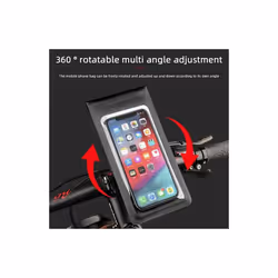 Bike Handlebar Pouch Phone Holder. Universal Waterproof Ultra Thin Phone Case. Cycling Pouch Bike Phone Mount Touch Screen Dry Bag for All Smartphones