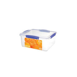 Sistema KLIP IT Food Storage Container | 5 L | Airtight & Stackable Meal Prep Container with Lid | School Lunch Box | BPA-Free | 1 Count, Blue