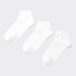 Gu By Uniqlo Ankle Socks 3p - 01 OFF WHITE/ONE SIZE