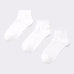 Gu By Uniqlo Ankle Socks 3p - 09 BLACK/ONE SIZE
