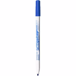 BIC Velleda Double-Sided Dry Erase Board, Size 19 x 26 cm with Blue Whiteboard Marker and Eraser, Pack of 1