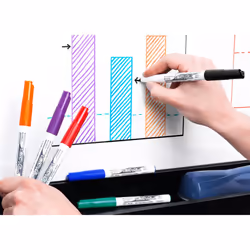 BIC Velleda 1741 Whiteboard Pens - Assorted Colours, Plastic Wallet of 6 - Additional view 5