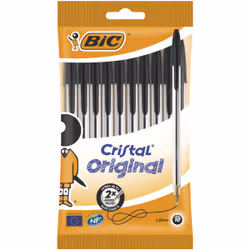 BIC 830864, Stick ballpoint pen, Black, 10 pc(s), Medium