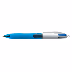 BIC 4 Colours Grip Black. Blue. Green. Red Clip-on retractable ballpoi
