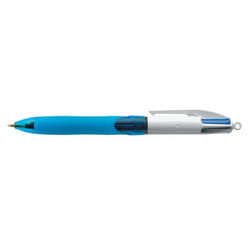 BIC 4 Colours Grip Black. Blue. Green. Red Clip-on retractable ballpoi